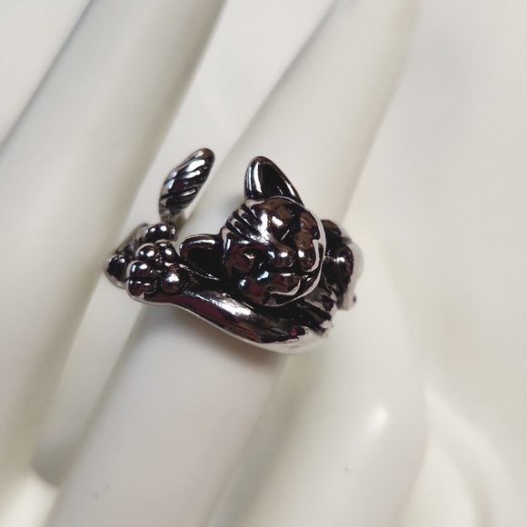 Cat Ring Sz.6 - Picture 1 of 6